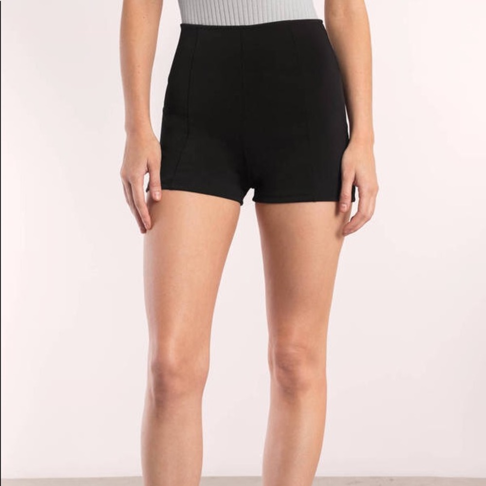 Hi-Rise Black Shorts